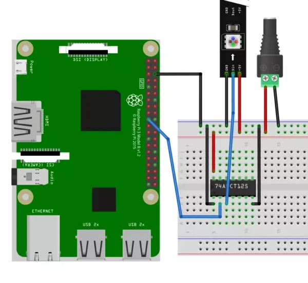 Raspberry PI WS2812 WS2811 LED SN74AHCT125N